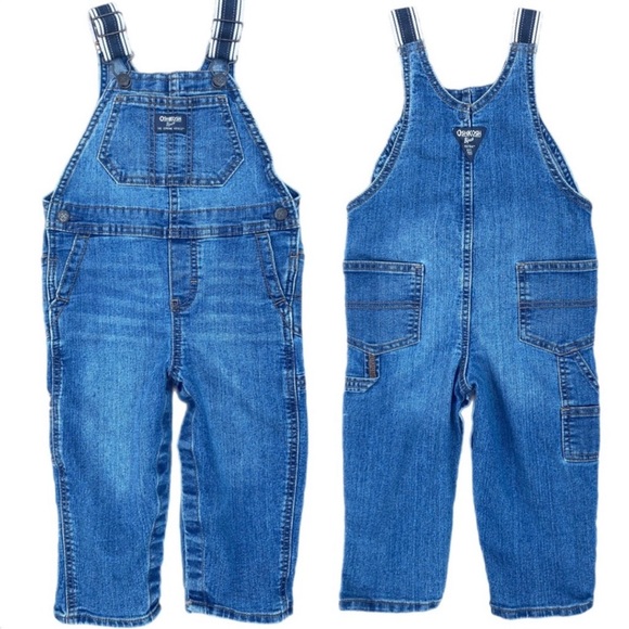 OshKosh Kids Striped Dungarees Multi Age 18m